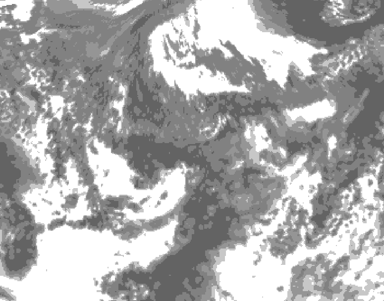 GDPS total cloud 084 hour forecast chart for Canada based on 2026/09/27 0000Z data