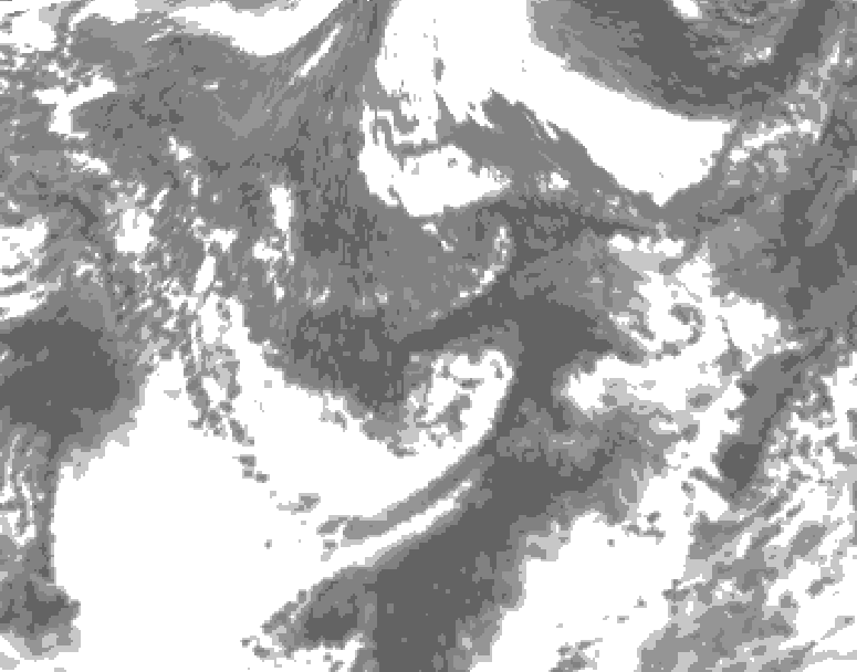 GDPS total cloud 096 hour forecast chart for Canada based on 2026/09/27 0000Z data
