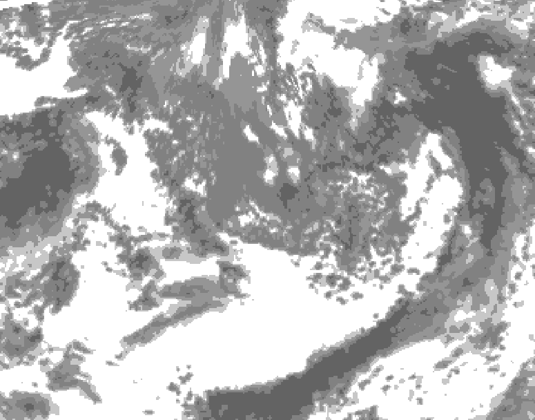 GDPS total cloud 144 hour forecast chart for Canada based on 2026/09/27 0000Z data