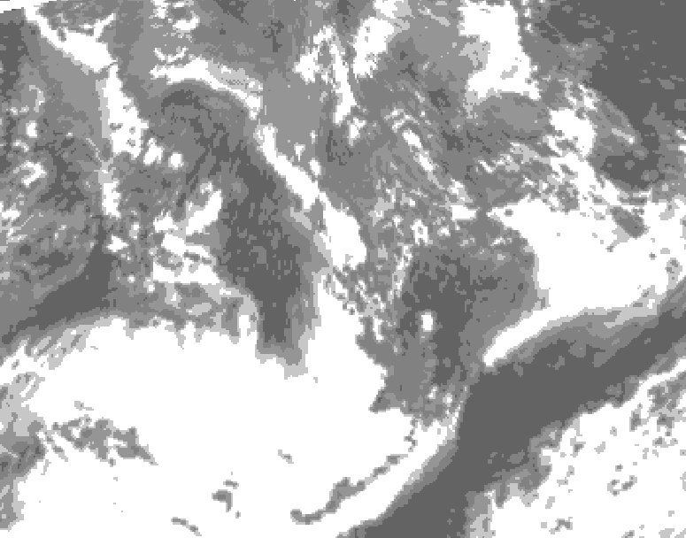 GDPS total cloud 192 hour forecast chart for Canada based on 2026/09/27 0000Z data