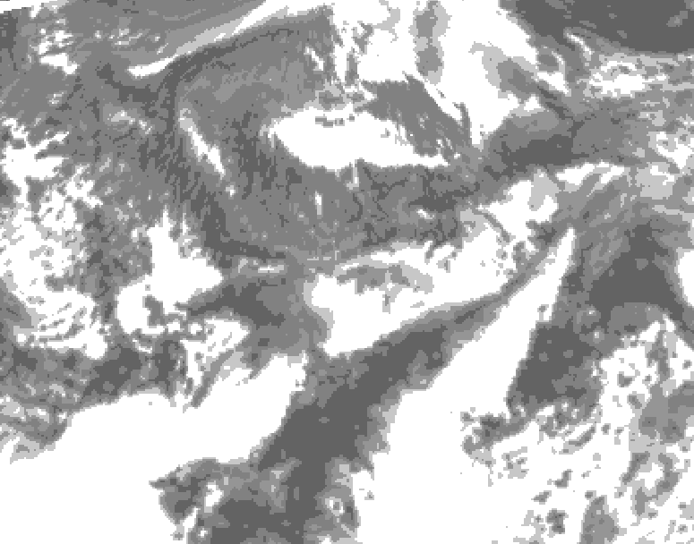 GDPS total cloud 054 hour forecast chart for Canada based on 2026/09/27 1200Z data