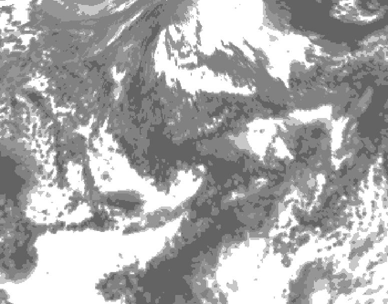 GDPS total cloud 072 hour forecast chart for Canada based on 2026/09/27 1200Z data