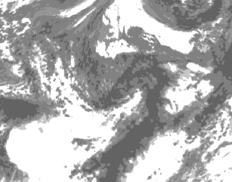 GDPS total cloud 090 hour forecast chart for Canada based on 2026/09/27 1200Z data