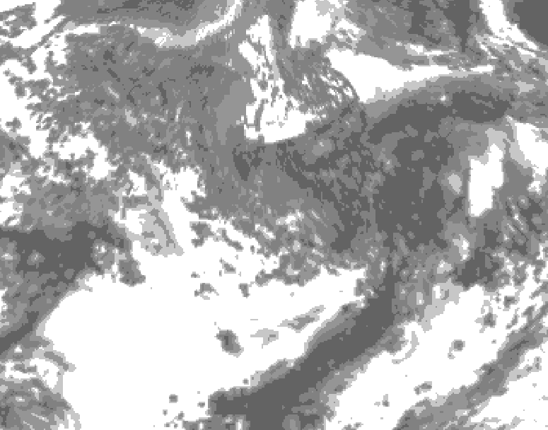 GDPS total cloud 114 hour forecast chart for Canada based on 2026/09/27 1200Z data