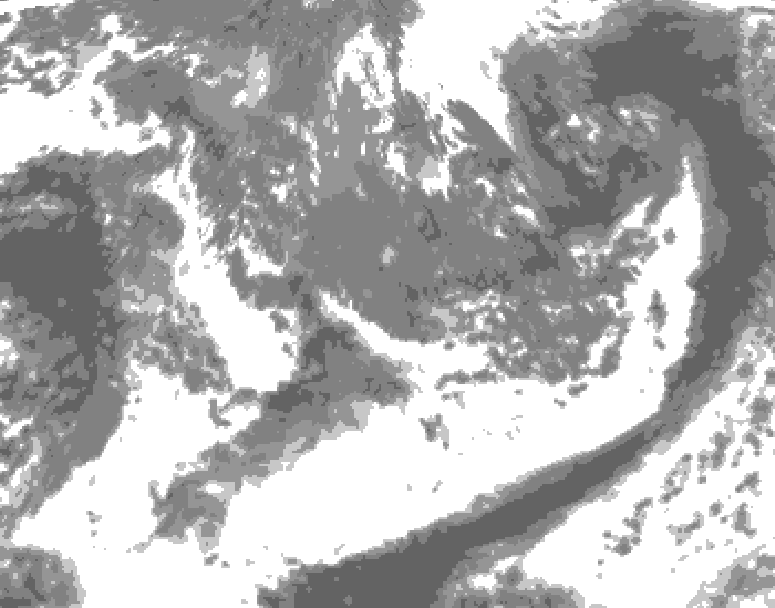 GDPS total cloud 144 hour forecast chart for Canada based on 2026/09/27 1200Z data