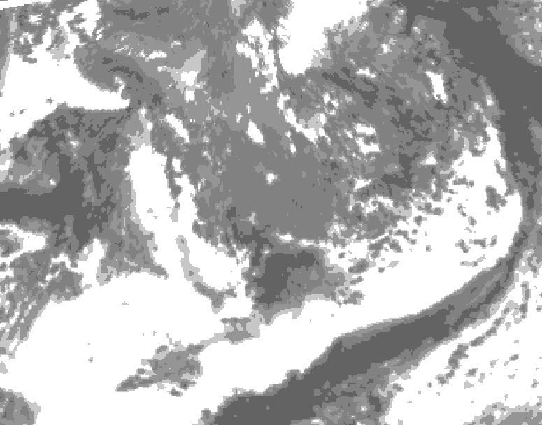 GDPS total cloud 156 hour forecast chart for Canada based on 2026/09/27 1200Z data