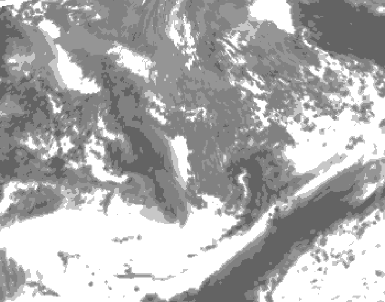 GDPS total cloud 180 hour forecast chart for Canada based on 2026/09/27 1200Z data