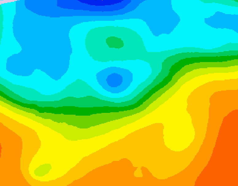 GDPS 500 millibar geopotential height 024 hour forecast chart for Canada based on 2026/09/28 0000Z data