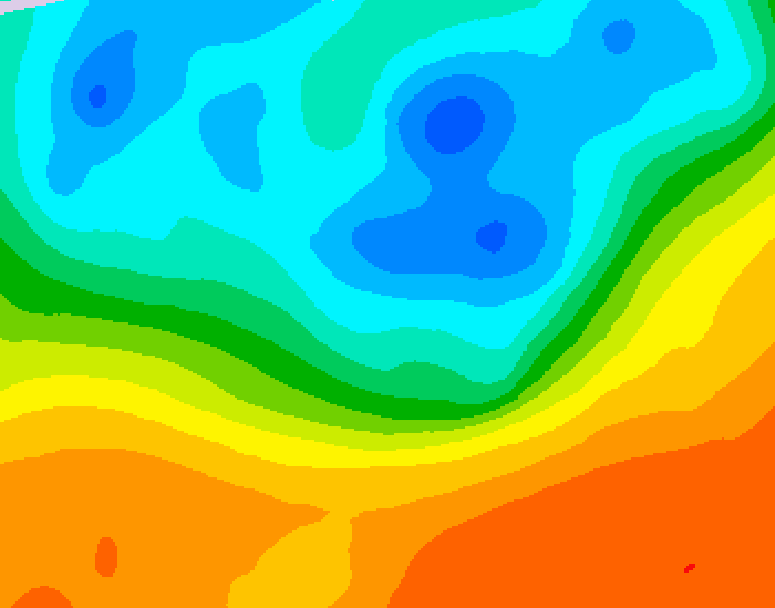 GDPS 500 millibar geopotential height 096 hour forecast chart for Canada based on 2026/09/28 0000Z data