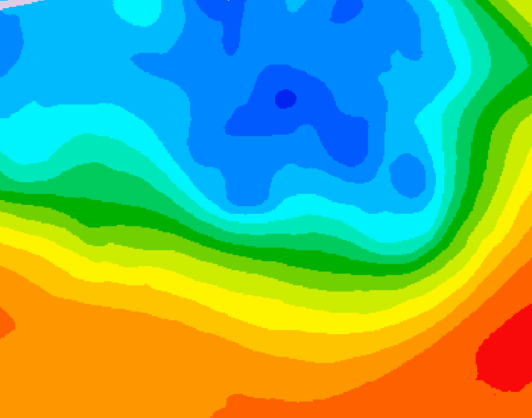 GDPS 500 millibar geopotential height 192 hour forecast chart for Canada based on 2026/09/28 0000Z data