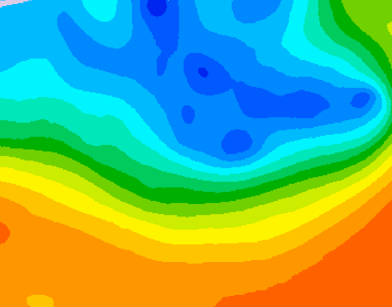 GDPS 500 millibar geopotential height 216 hour forecast chart for Canada based on 2026/09/28 0000Z data