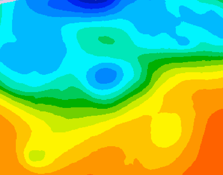 GDPS 500 millibar geopotential height 006 hour forecast chart for Canada based on 2026/09/28 1200Z data