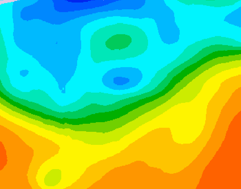 GDPS 500 millibar geopotential height 024 hour forecast chart for Canada based on 2026/09/28 1200Z data