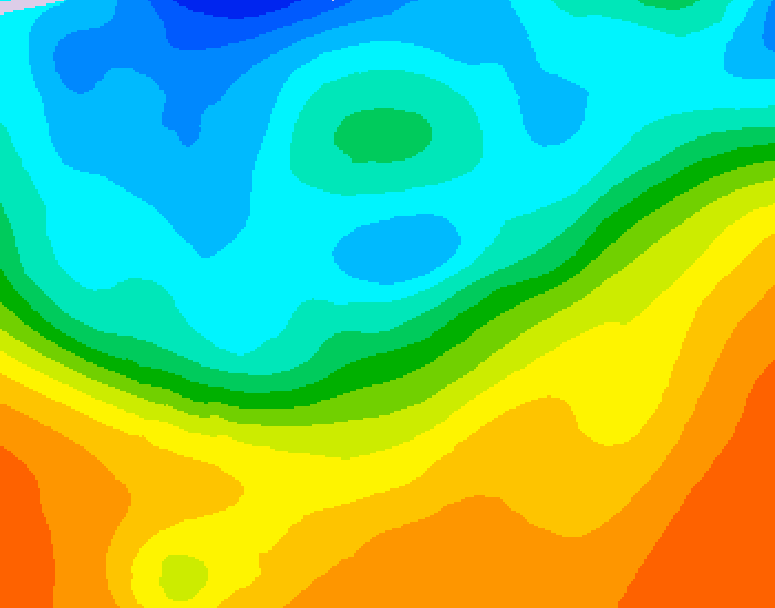 GDPS 500 millibar geopotential height 030 hour forecast chart for Canada based on 2026/09/28 1200Z data