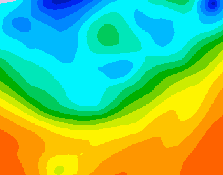GDPS 500 millibar geopotential height 042 hour forecast chart for Canada based on 2026/09/28 1200Z data