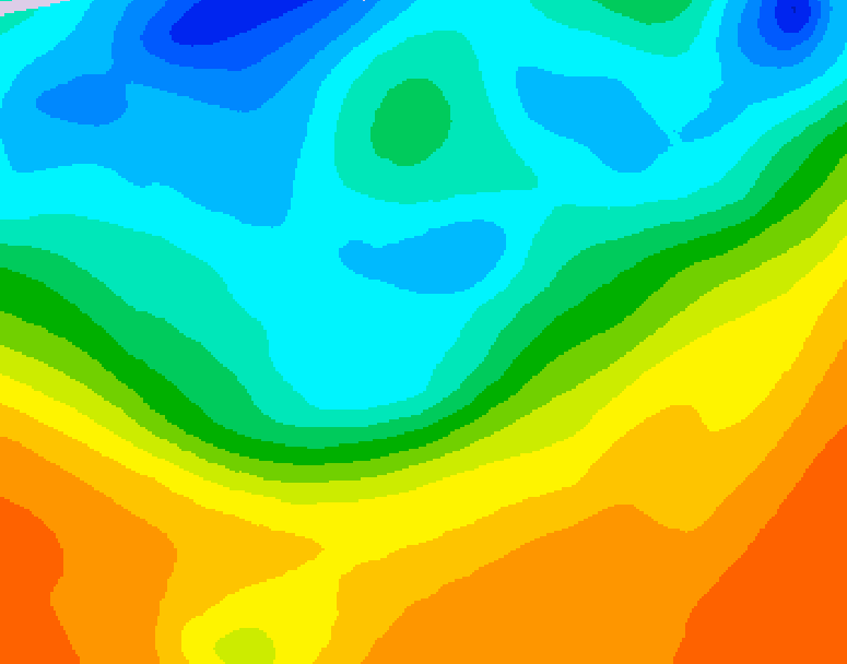 GDPS 500 millibar geopotential height 048 hour forecast chart for Canada based on 2026/09/28 1200Z data