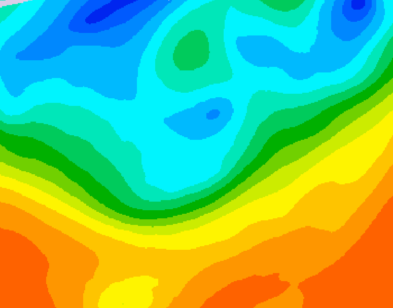 GDPS 500 millibar geopotential height 054 hour forecast chart for Canada based on 2026/09/28 1200Z data