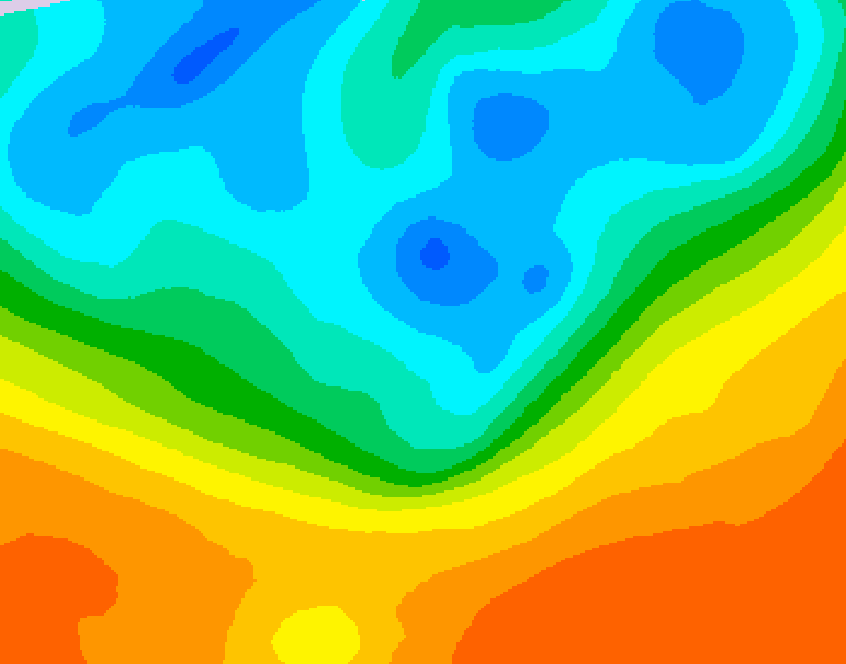 GDPS 500 millibar geopotential height 072 hour forecast chart for Canada based on 2026/09/28 1200Z data