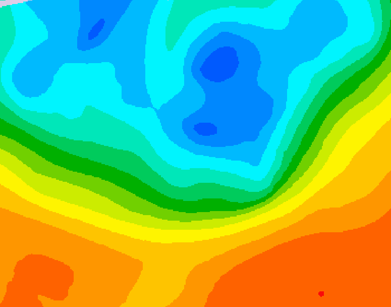 GDPS 500 millibar geopotential height 084 hour forecast chart for Canada based on 2026/09/28 1200Z data