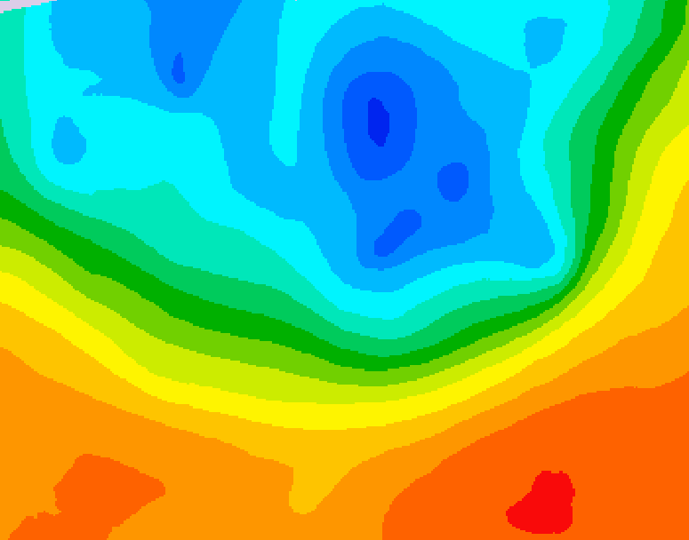 GDPS 500 millibar geopotential height 096 hour forecast chart for Canada based on 2026/09/28 1200Z data