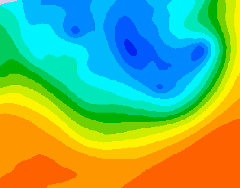 GDPS 500 millibar geopotential height 114 hour forecast chart for Canada based on 2026/09/28 1200Z data