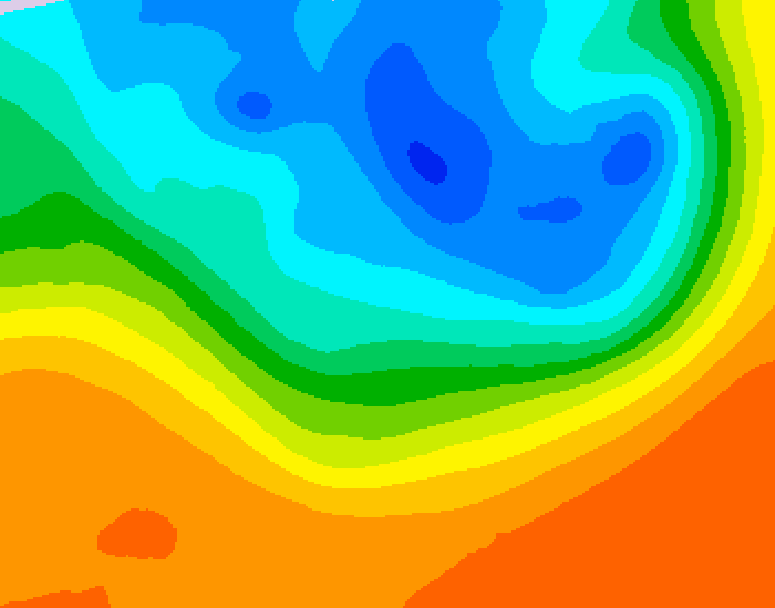 GDPS 500 millibar geopotential height 120 hour forecast chart for Canada based on 2026/09/28 1200Z data