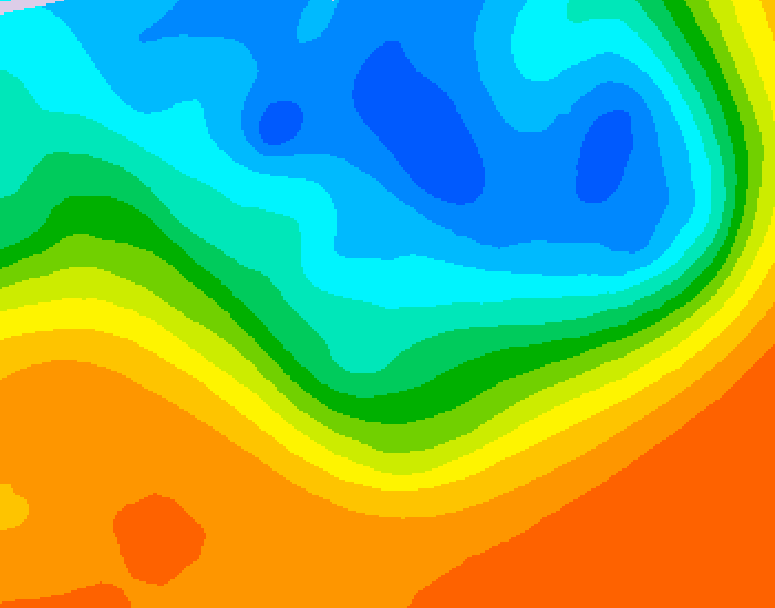 GDPS 500 millibar geopotential height 132 hour forecast chart for Canada based on 2026/09/28 1200Z data