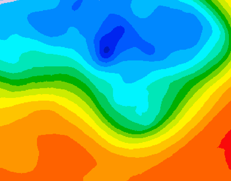 GDPS 500 millibar geopotential height 156 hour forecast chart for Canada based on 2026/09/28 1200Z data