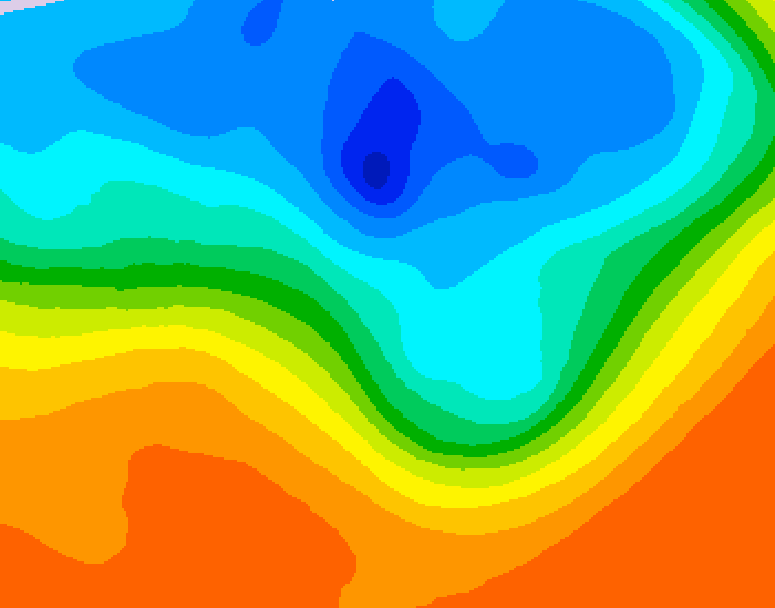 GDPS 500 millibar geopotential height 162 hour forecast chart for Canada based on 2026/09/28 1200Z data