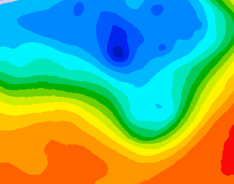 GDPS 500 millibar geopotential height 168 hour forecast chart for Canada based on 2026/09/28 1200Z data