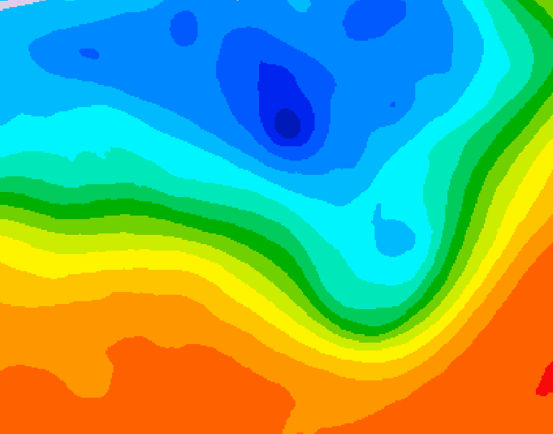 GDPS 500 millibar geopotential height 174 hour forecast chart for Canada based on 2026/09/28 1200Z data