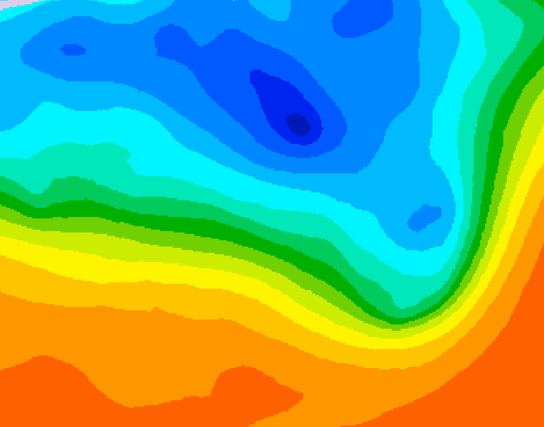 GDPS 500 millibar geopotential height 186 hour forecast chart for Canada based on 2026/09/28 1200Z data