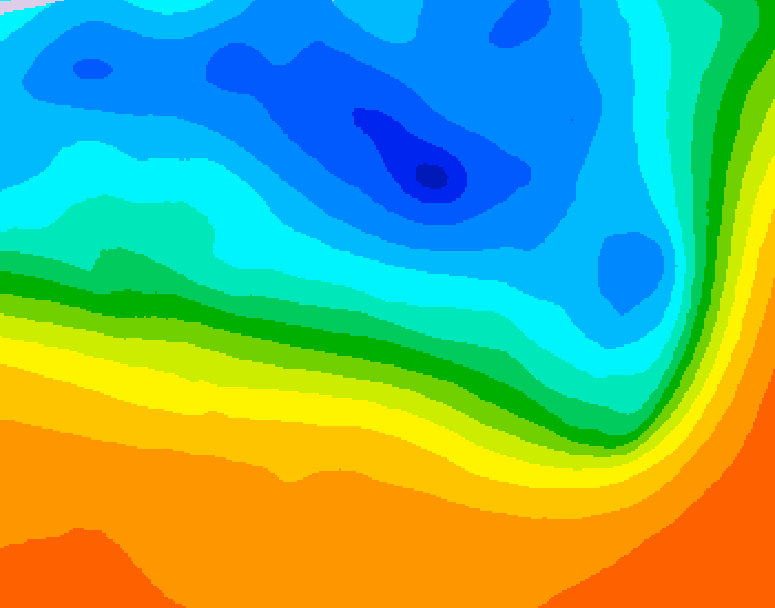 GDPS 500 millibar geopotential height 192 hour forecast chart for Canada based on 2026/09/28 1200Z data