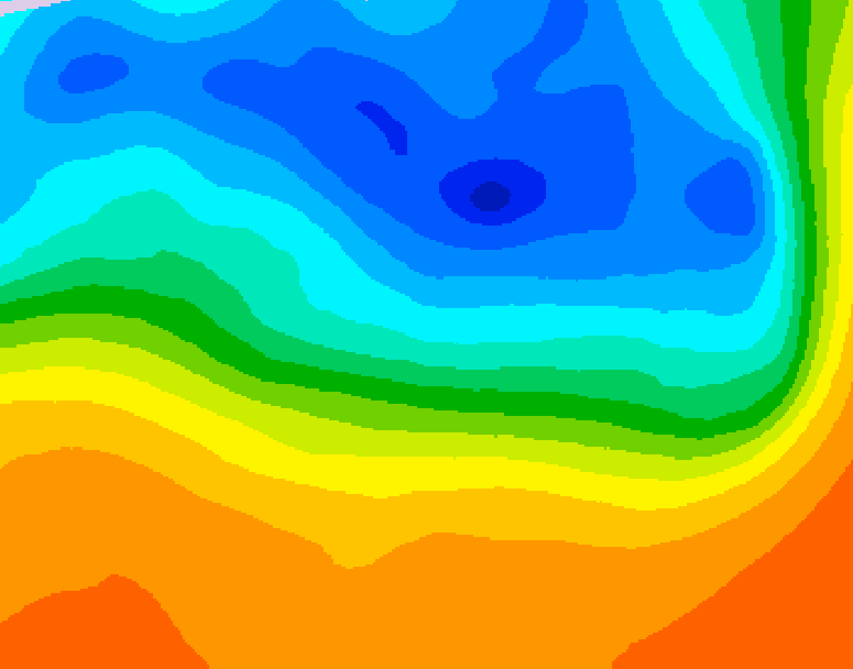 GDPS 500 millibar geopotential height 204 hour forecast chart for Canada based on 2026/09/28 1200Z data