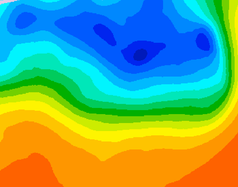 GDPS 500 millibar geopotential height 210 hour forecast chart for Canada based on 2026/09/28 1200Z data