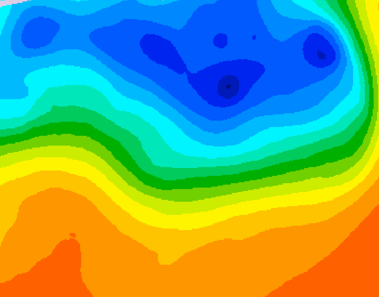GDPS 500 millibar geopotential height 216 hour forecast chart for Canada based on 2026/09/28 1200Z data
