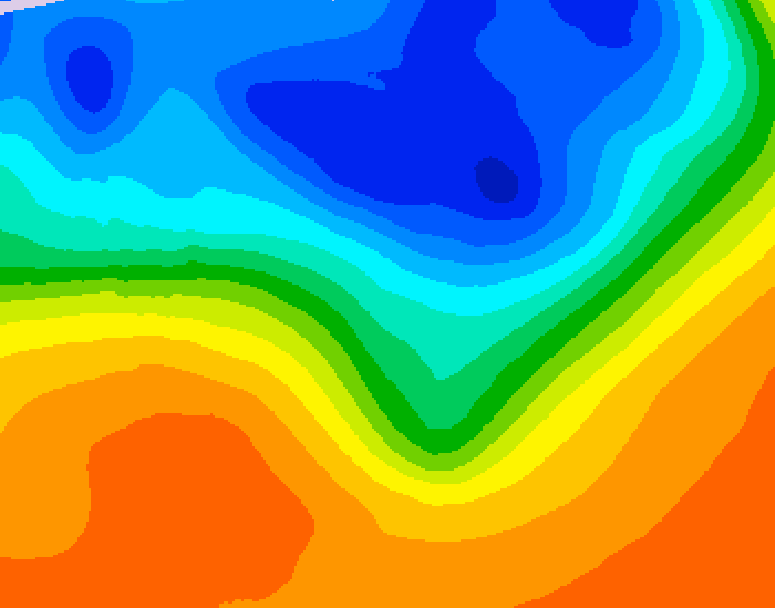 GDPS 500 millibar geopotential height 240 hour forecast chart for Canada based on 2026/09/28 1200Z data