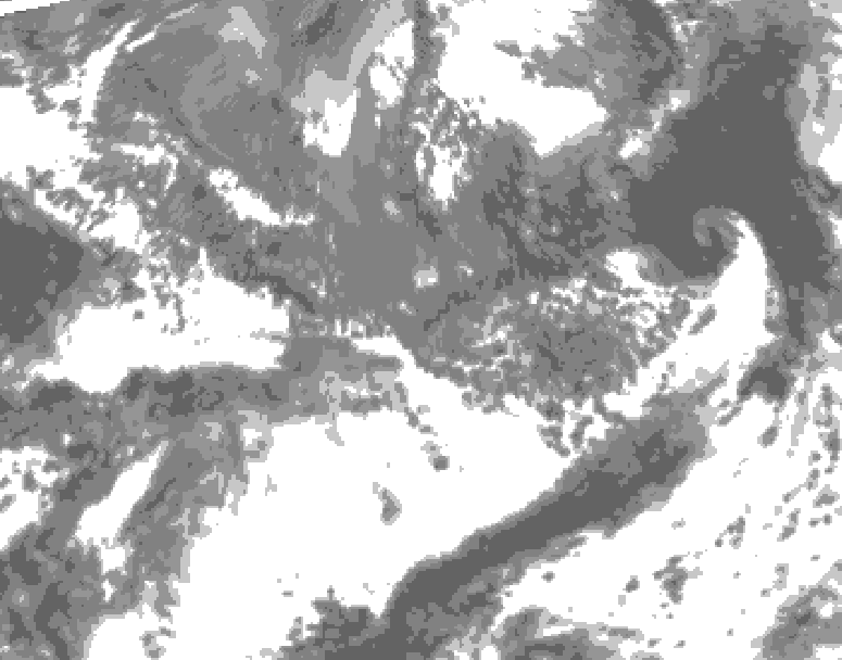 GDPS total cloud 120 hour forecast chart for Canada based on 2026/09/28 0000Z data