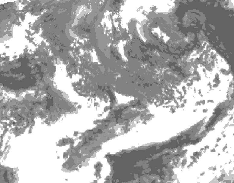 GDPS total cloud 144 hour forecast chart for Canada based on 2026/09/28 0000Z data