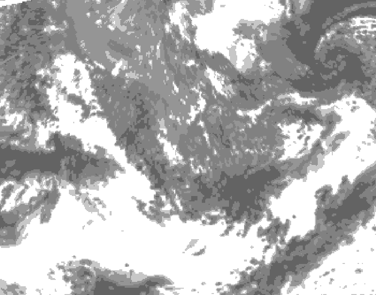 GDPS total cloud 240 hour forecast chart for Canada based on 2026/09/28 0000Z data
