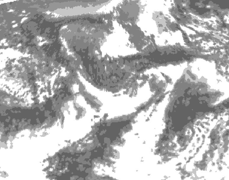 GDPS total cloud 018 hour forecast chart for Canada based on 2026/09/28 1200Z data