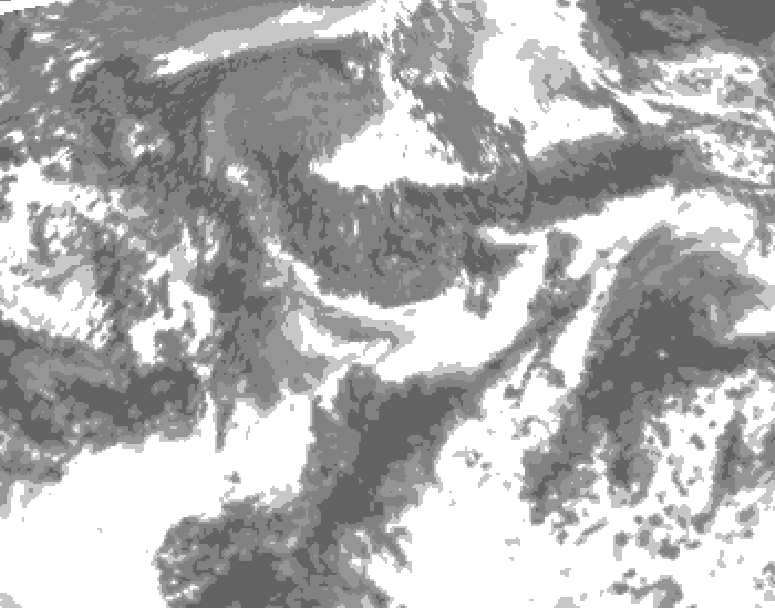 GDPS total cloud 024 hour forecast chart for Canada based on 2026/09/28 1200Z data