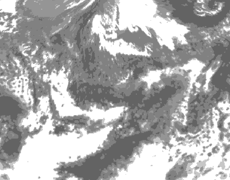 GDPS total cloud 048 hour forecast chart for Canada based on 2026/09/28 1200Z data
