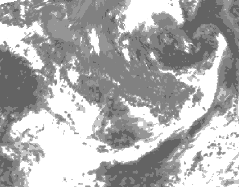 GDPS total cloud 120 hour forecast chart for Canada based on 2026/09/28 1200Z data