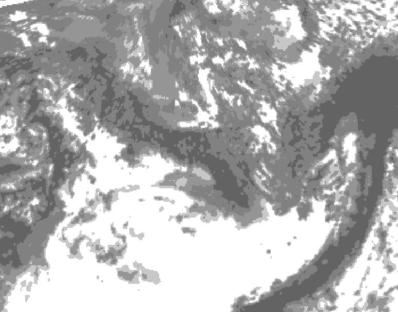 GDPS total cloud 192 hour forecast chart for Canada based on 2026/09/28 1200Z data