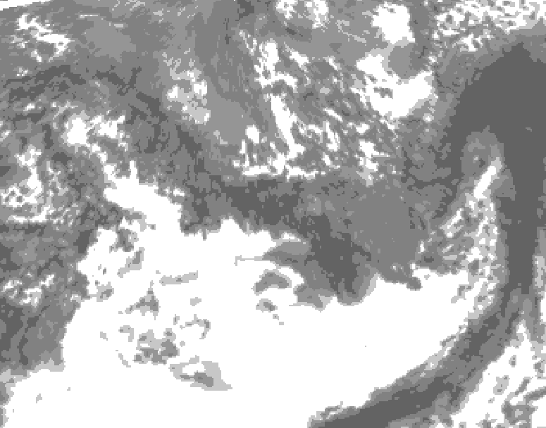 GDPS total cloud 198 hour forecast chart for Canada based on 2026/09/28 1200Z data