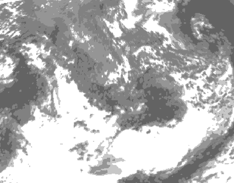 GDPS total cloud 216 hour forecast chart for Canada based on 2026/09/28 1200Z data