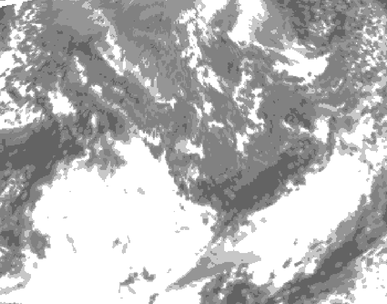 GDPS total cloud 234 hour forecast chart for Canada based on 2026/09/28 1200Z data