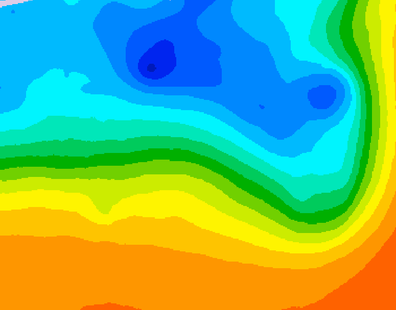 GDPS 500 millibar geopotential height 192 hour forecast chart for Canada based on 2026/09/29 0000Z data