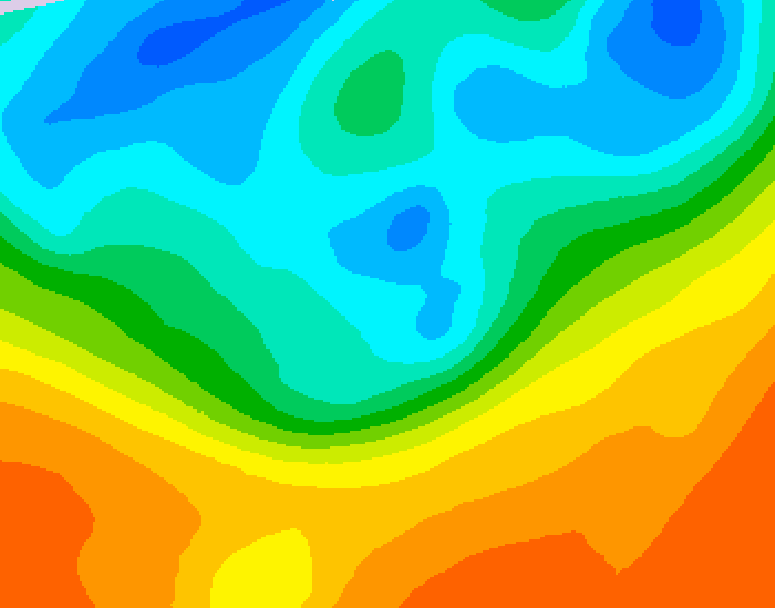 GDPS 500 millibar geopotential height 036 hour forecast chart for Canada based on 2026/09/29 1200Z data